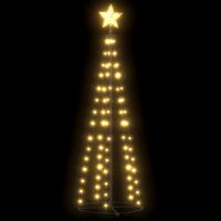 vidaXL Stožasto božićno drvce 70 toplih bijelih LED žarulja 50x120 cm
