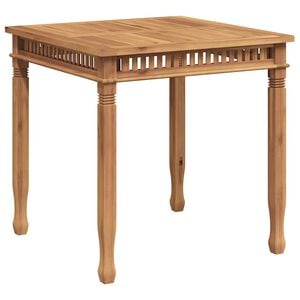 vidaXL Vrtni blagovaonski stol 80 x 80 x 80 cm od masivne tikovine