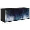 vidaXL TV ormar za montažu na zid RAALTE 102 x 33 x 40 cm Crni hrast