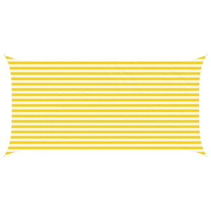 vidaXL Jedro za sunce Žuta i bijela 5 x 2,5 m 100% poliester Oxford