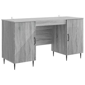 vidaXL Stol s policom Siva sonoma 142,5 x 50 x 75 cm Konstruirano drvo