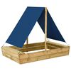 vidaXL Pje&scaron;čanik s krovom 160 x 100 x 133 cm od impregnirane borovine