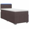 vidaXL Boxspring krevet s madracem Tamno smeđa 90 x 200 cm Tkanina