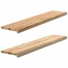 vidaXL Prozorske klupice 2 kom 120x25x2 cm netretirane masivne hrast