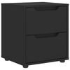 vidaXL Noćni ormarić VISNES crni 45x40x50 cm izrađeno drvo