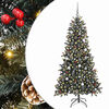 vidaXL Umjetno božićno drvce Zelena 210 cm PVC, Plastika i Čelik