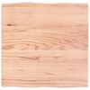 vidaXL Stolna ploča svjetlosmeđa 60x60x(2-4) cm obrađena hrastovina