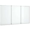 vidaXL Magnetna bijela ploča sklopiva 180 x 80 x 1,7 cm aluminijska