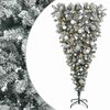 vidaXL Obrnuto umjetno božićno drvce s granama 150 cm 150 LED lampica