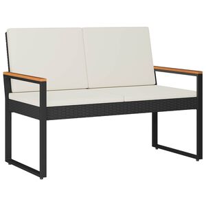 vidaXL Vanjska klupa 2 -Seater 107 x 61 x 80 cm poliratan Pravokutni