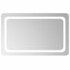vidaXL LED kupaonsko ogledalo s ogledalom *Transparent*an 80 x 50 cm