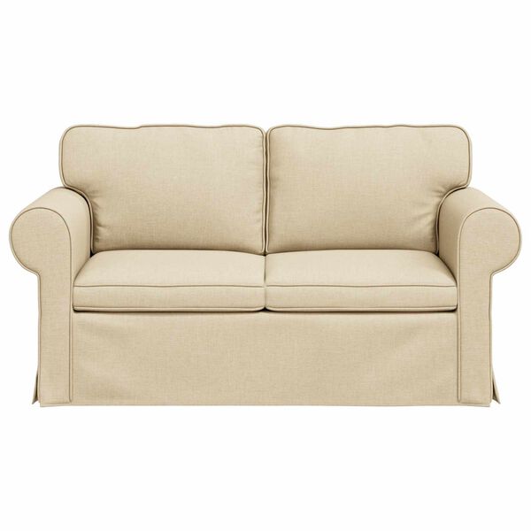 vidaXL Sofa Krema Sveukupne dimenzije: 155 x 82 x 80 cm (&Scaron; x Dub x V)