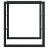 vidaXL Stalak za drva crni 55x30x61 cm čelik