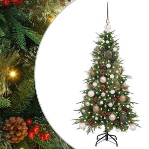 vidaXL Umjetno božićno drvce s nogom s stalakom Zelena 120 cm PE i PVC
