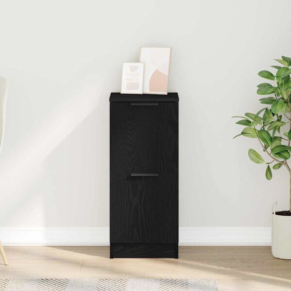 vidaXL Kreveta Crni hrast 30 x 30 x 70 cm Konstruirano drvo