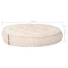 283789 vidaXL Pouffe 100x20 cm Beige Fabric