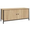 vidaXL TV ormarić s vratima boja hrasta 102x35x45 cm konstruirano drvo