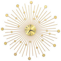 vidaXL Zidni sat metalni 70 cm zlatni