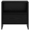 vidaXL Noćni ormarić Crni hrast 50 x 39,5 x 50 cm Konstruirano drvo