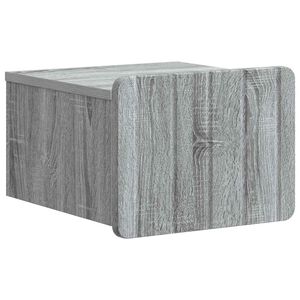 vidaXL Noćni ormarić za montažu na zid Siva sonoma 33 x 34,5 x 24 cm