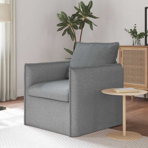 vidaXL Sofa 60cm Svijetlo siva Metal