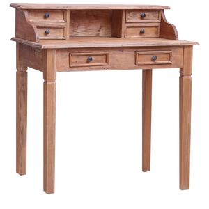 vidaXL Pisaći stol s ladicama 90 x 50 x 101 cm masivno drvo mahagonija