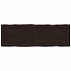 vidaXL Stolna ploča tamnosmeđa 180x60x(2-6) cm obrađena hrastovina