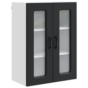 vidaXL Ploča za perilicu posuđa Kalmar Crna 60 x 31 x 80 cm