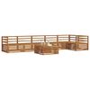 vidaXL Set vanjskih sofa 7 pcs Prirodna Čvrsto drvo akacije