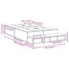vidaXL Krevet s ladicama Siva Sonoma 120 cm Konstruirano drvo