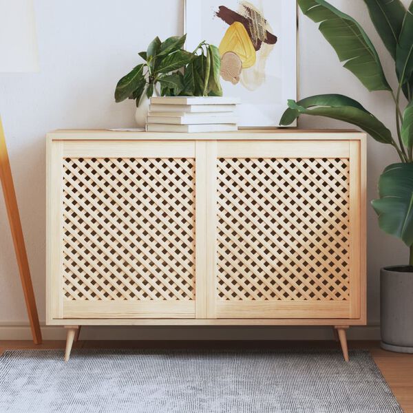 vidaXL Vrata za ormarić rešetkasti dizajn 2 kom 59,5x69 cm borovina