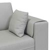 vidaXL Sofa s jastukom Oblačnosiva 250 x 77 x 76 cm tkanina