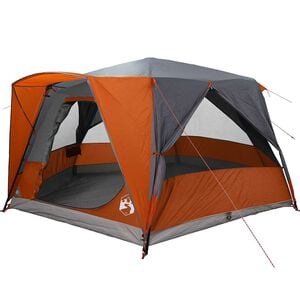 vidaXL Kabinska &scaron;ator za 7 osoba 7-osobni Siva i narančasta