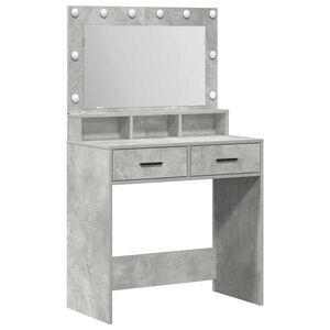 vidaXL Toaletni stol Betonski sivi 79 x 41 x 135 cm Konstruirano drvo