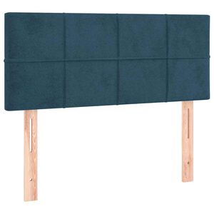 vidaXL Uzglavlje tamnoplavo 80 x 5 x 78/88 cm bar&scaron;unasto