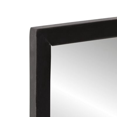 vidaXL Ogledalo s policom 80x8x55 cm od stakla i masivnog drva manga