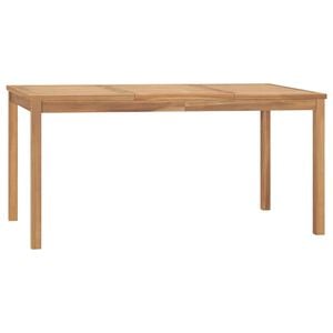vidaXL Vrtni blagovaonski stol 160 x 80 x 77 cm od masivne tikovine