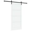 vidaXL Klizna vrata 93 x 202 cm Konstruirano drvo Bijela i crna