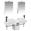vidaXL Set ormarića za kupaonicu 5 pcs Bijela 50 x 14,5 x 70 cm