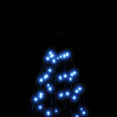 vidaXL Božićno drvce na stijegu 1400 plavih LED žarulja 500 cm