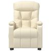 vidaXL Masažna fotelja na podizanje od tkanine krem