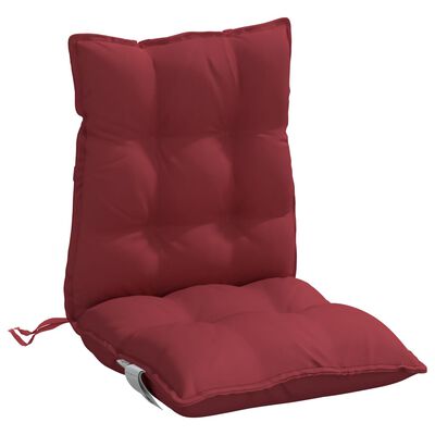 vidaXL Jastuci za stolice s niskim naslonom 6 kom boje vina od tkanine