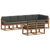 vidaXL Set vanjskih sofa 8 kom. Prirodna i antracit