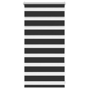 vidaXL Zebra zavjesa 40,9x100 cm &Scaron;irina tkanine 36,7 cm crna