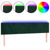 vidaXL LED uzglavlje tamnozeleno 180x5x78/88 cm bar&scaron;unasto