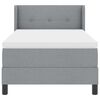 vidaXL Krevet s opruga kutije Svijetlo siva 200 x 90 cm tkanina