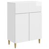 vidaXL Kreveta s ladicama Bijela visokog sjaja 66 x 34,5 x 90 cm