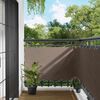vidaXL Balcony ekran Sivo-smeđa 100 x 500 cm Oxford tkanina