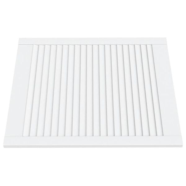 vidaXL Vrata za ormarić re&scaron;etkasta 2 kom bijela 69 x 59,4 cm borovina