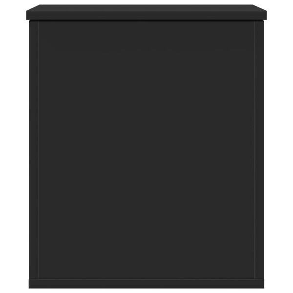 vidaXL Kutija za pohranu crna 40x42x46 cm od konstruiranog drva